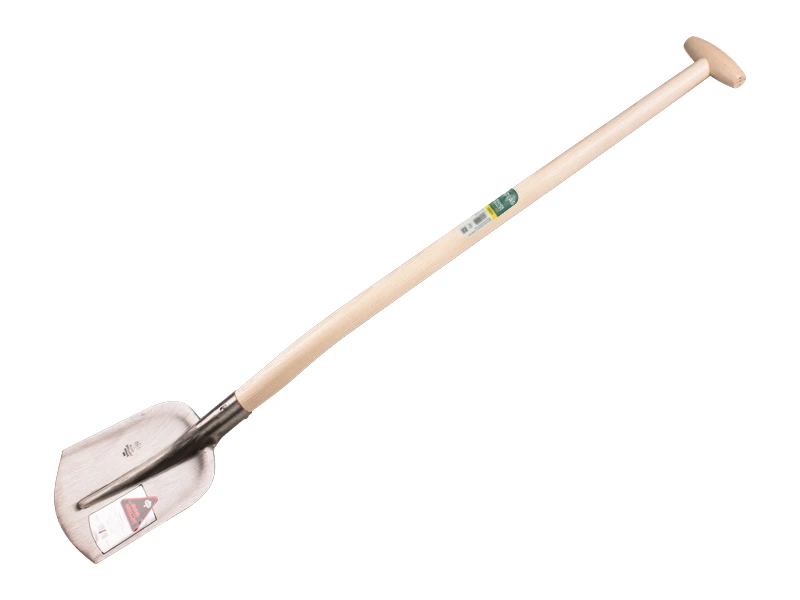 [700110] Pelle RUHR BRILLANT droite 000, trempé et poli, avec manche de pelle à col de cygne ATLAS 100 cm légèrement courbé