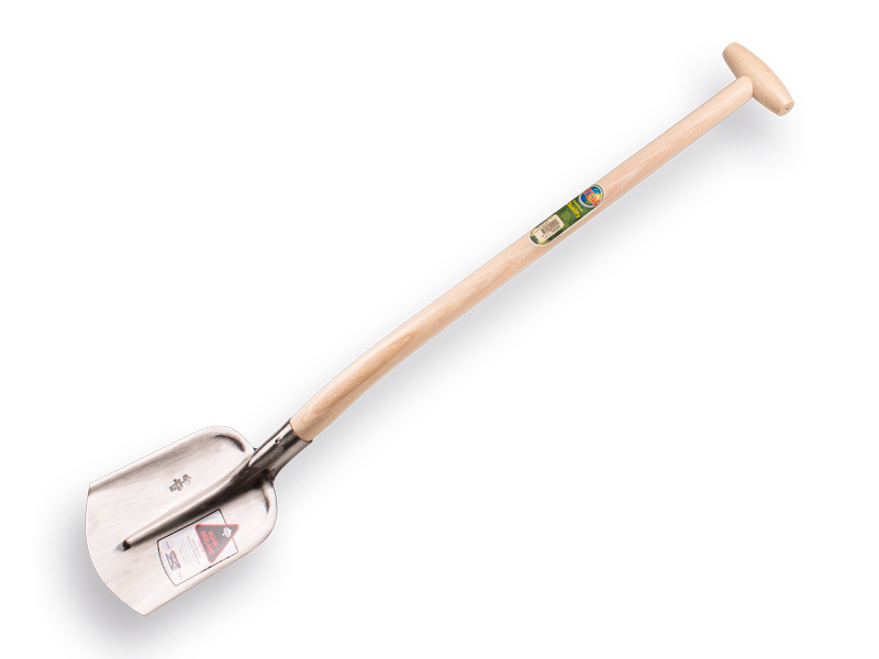 [700200] Digging shovel RURH BRILLANT 1/4 000 polished, with ATLAS gooseneck shovel handle 90 cm strongly bent