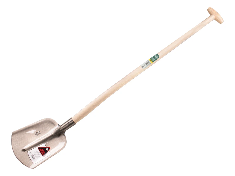 [700218] Digging shovel RUHR BRILLANT 1/4 000 polished, with ATLAS gooseneck shovel handle 110 cm extra double bent