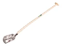 Digging shovel RUHR BRILLANT 1/4 00, extra hardened and polished, with ATLAS shovel handle 110 cm bent, FSC 100%