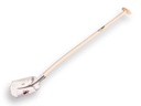 Scoop Shovel RUHR BRILLANT 1/2 0, extra hardened and polished, with ATLAS shovel handle 110 cm bent, FSC 100%