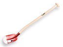 Scoop shovel RUHR BRILLANT 1/2 00 red, extra hardened, with ATLAS gooseneck shovel handle 95 cm strongly bent