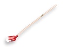 Pelle à sable RUHR BRILLANT 3/4 00 rouge, extra trempé, avec manche de pelle ATLAS 130 cm courbé, FSC 100%