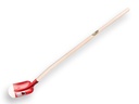 Pelle à sable RUHR BRILLANT 3/4 0 rouge, extra trempé, avec manche de pelle ATLAS 130 cm courbé, FSC 100%
