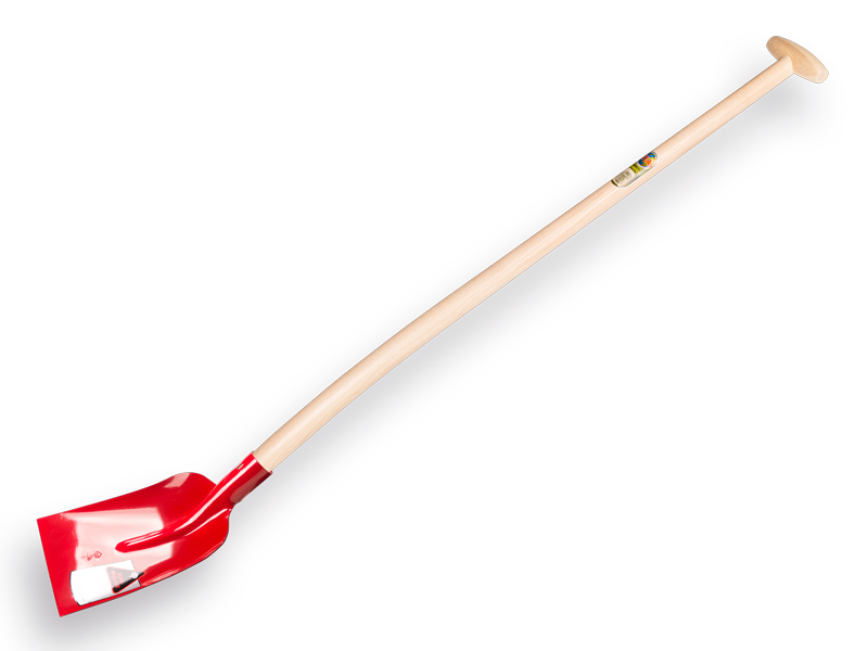 [700650] Betonschop RUHR BRILLANT 3/4 0 rood, gehard met ATLAS schopsteel 110 cm, FSC 100%