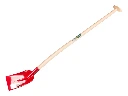 Pelle à béton RUHR BRILLANT 3/4 0 rouge, trempé avec manche de pelle ATLAS 110 cm, FSC 100%