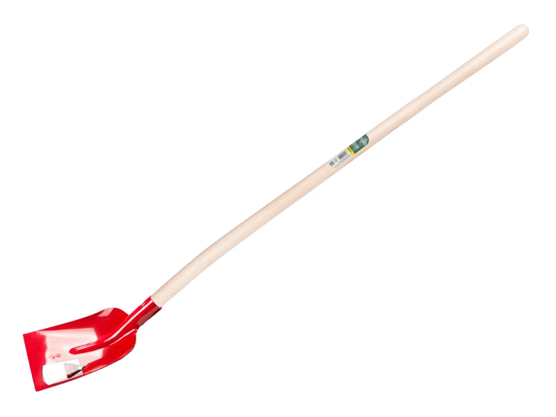 [700654] Betonschaufel RUHR BRILLANT 3/4 0 rot, gehärtet mit ATLAS Schaufelstiel 130 cm, FSC 100%