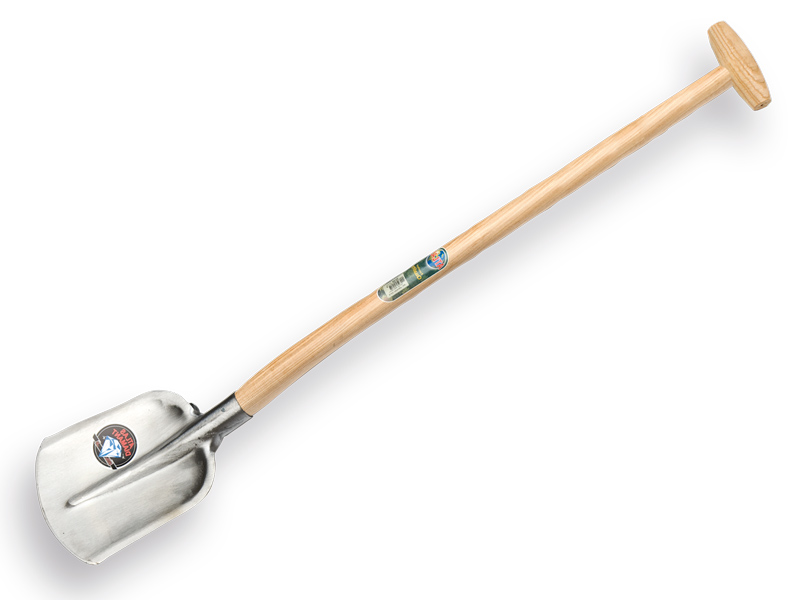 Digging shovel ATLAS DIAMANT straight 000, with ATLAS Gooseneck shovel handle 100 cm lightly bent