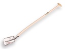 ABC Flachrandschaufel ¼ OOO gehärtet POLIERT mit ATLAS Eschen T-Stiel 110 cm, 