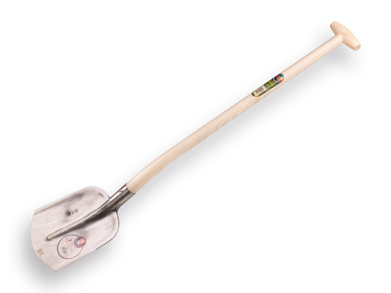 [705210] Pelle ABC 1/4 00, trempé et poli, avec manche de pelle à col de cygne ATLAS 90 cm fortement courbé