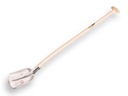 Steekbats ABC 1/4 00, gehard en gepolijst, met ATLAS schopsteel 110 cm gebogen