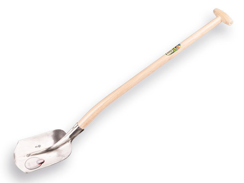 [705230] Pelle à sable ABC 1/2 00, trempé et poli, avec manche de pelle à col de cygne ATLAS 90 cm fortement courbé