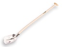 Scoop Shovel ABC 1/2 00, hardened and polished, with ATLAS shovel handle 110 cm bent, FSC 100%