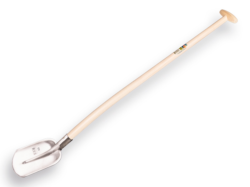 ATLAS DIAMANT Flachrandschaufel ¼ OOO, ROSTFREI-STAHL mit ATLAS Eschen T-stiel 110 cm, 