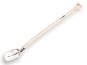 ATLAS DIAMANT Flachrandschaufel ¼ OOO, ROSTFREI-STAHL mit ATLAS Eschen T-stiel 110 cm, 