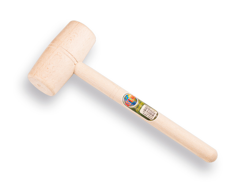 [7282650] Marteau en bois hêtre rond Ø 70 mm avec manche