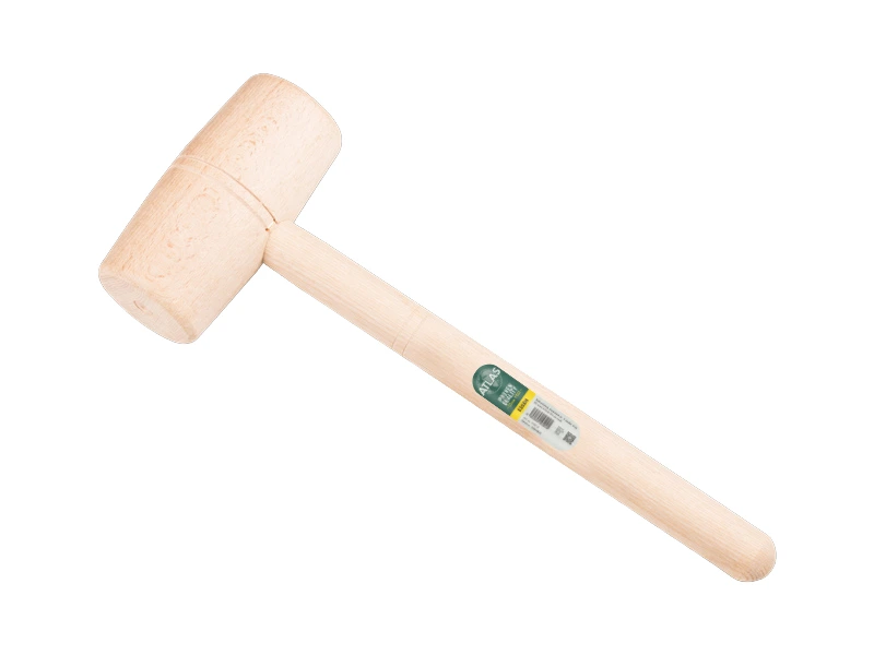[7282650] Wooden hammer beechwood round Ø 70 mm with handle