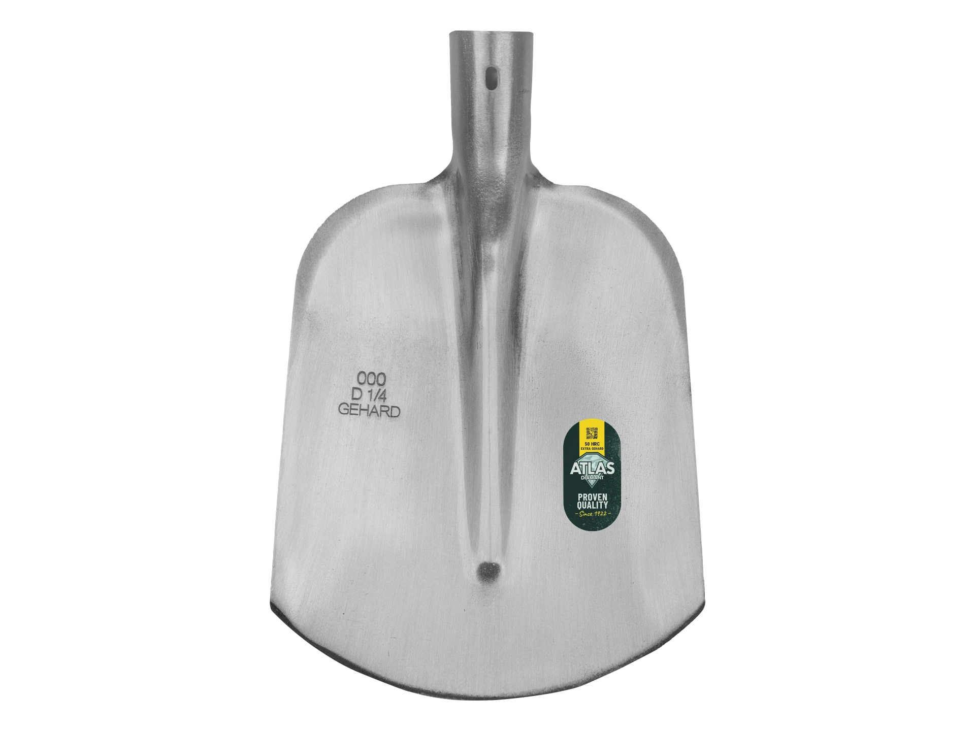 [735400] Flachrandschaufel ATLAS DIAMANT 1/4 000 gehärtet, blank poliert, ohne Stiel