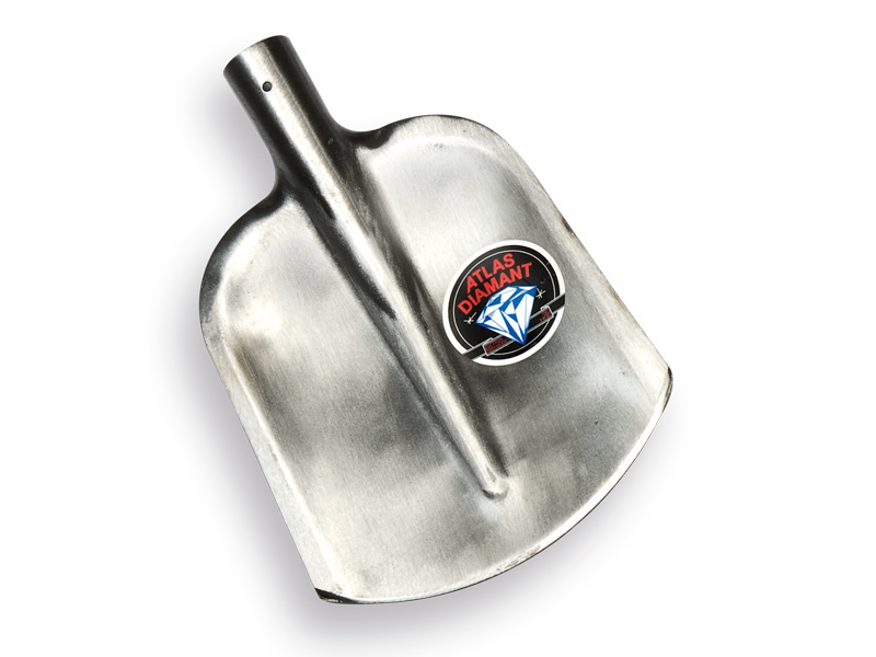 Digging shovel ATLAS DIAMANT straight 000, hardened and polished, without handle