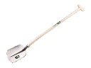 Digging shovel ATLAS DIAMANT 1/4 00 hardened, polished, with ATLAS gooseneck shovel handle 100 cm strongly bent