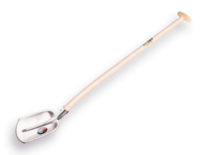 [735496] Digging shovel ATLAS DIAMOND 1/4 00, hardened and polished, with ATLAS shovel handle 110 cm bent, FSC 100%