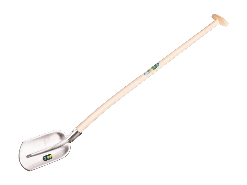 [735496] Flachrandschaufel ATLAS DIAMANT 1/4 00, gehärtet und poliert, mit ATLAS Schaufelstiel 110 cm gebogen, FSC 100%