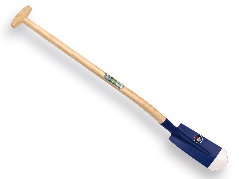 [755810] Cable shovel ATLAS DIAMANT 11.5 cm 3/4 blue, pointed bottom, with ATLAS shovel handle 110 cm, FSC 100%