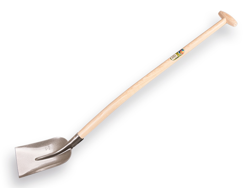 [770360] Concrete shovel ATLAS 1/2 0 hardened, with ATLAS shovel handle 100 cm bent, FSC 100%