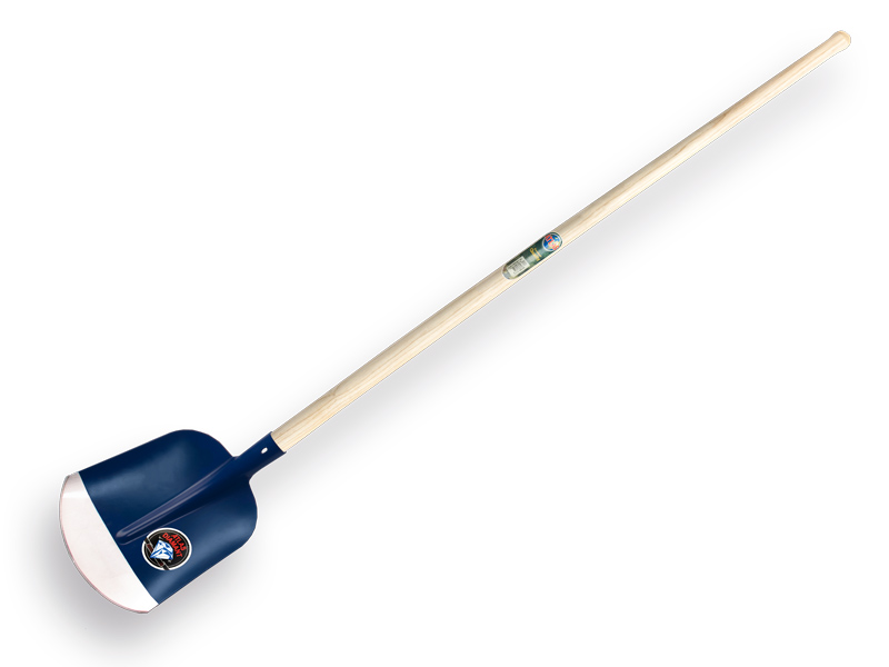 Schepbats ATLAS DIAMANT 3/4 0 blauw, gehard en gepolijst, met batsesteel 130 cm gebogen