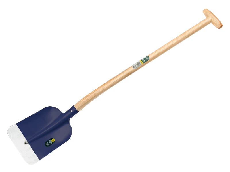 Betonschop ATLAS DIAMANT 1/2 0 blauw afgerond, met ATLAS schopsteel 110 cm gebogen, FSC 100%