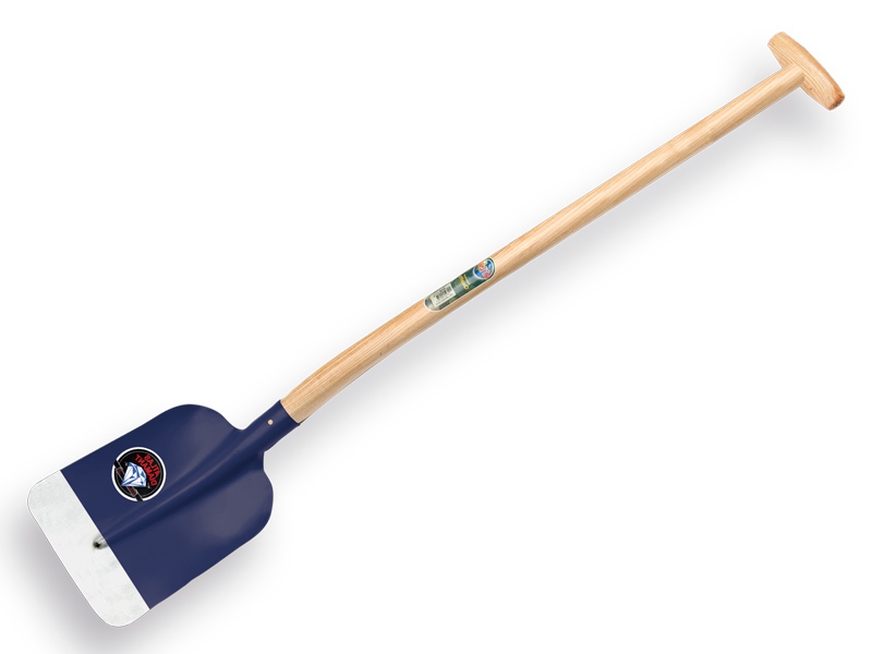 [770592] Concrete shovel ATLAS DIAMOND 1/2 0 blue, rounded, with ATLAS shovel handle 110 cm bent