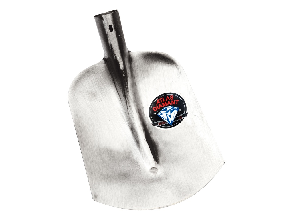 Scoop shovel ATLAS DIAMOND 3/4 0 hardened, bright polished, without handle