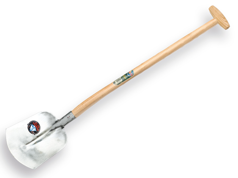 [771645] Scoop shovel ATLAS DIAMANT 3/4 0 hardened, bright polished, with ATLAS shovel handle 110 cm bent