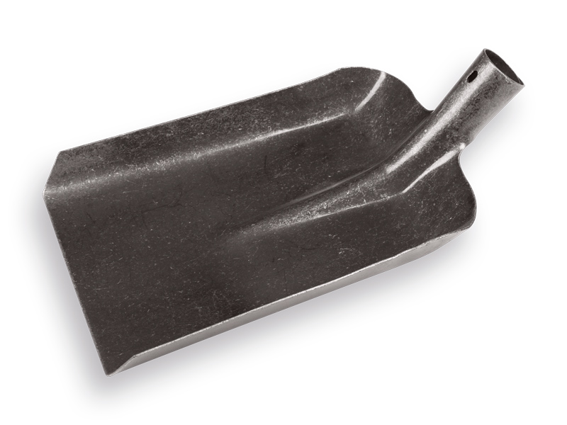 Stable shovel ATLAS no. 4 clear lacquered, 24.5 x 33 cm, without handle