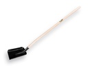 Stable Shovel ATLAS no. 4 blank lacquered, 24.5 x 33 cm, with ATLAS shovel handle 130 cm bent, FSC 100%
