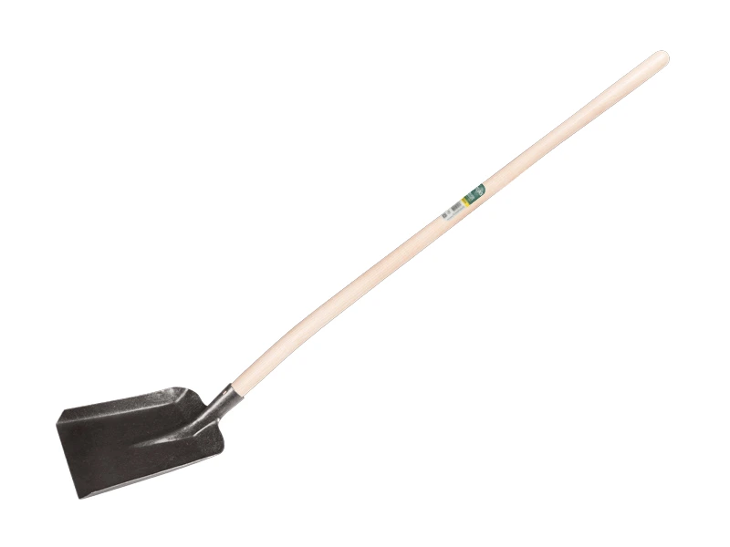 [780085] Stable shovel ATLAS no. 5 blank lacquered, 26 x 34 cm, with ATLAS shovel handle 130 cm bent, FSC 100%