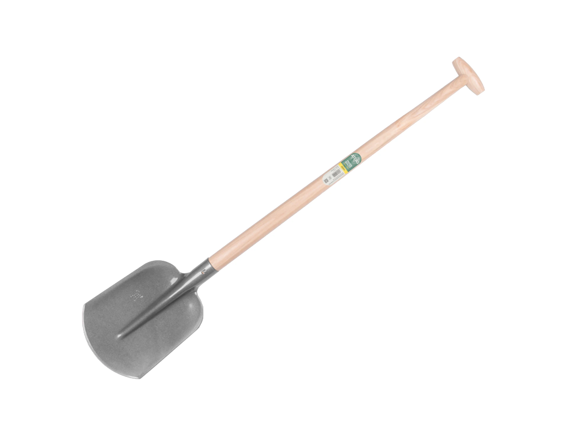 Digging shovel ATLAS 1/4 000 hardened, with ATLAS shovel handle 100 cm bent, FSC 100%