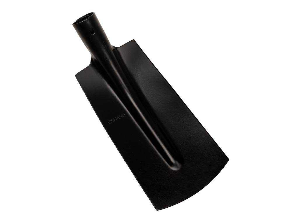 [780513] Kabelspaten ATLAS 14 cm 3/4 schwarz, Unterseite gerade, extra gehärtet, ohne Stiel