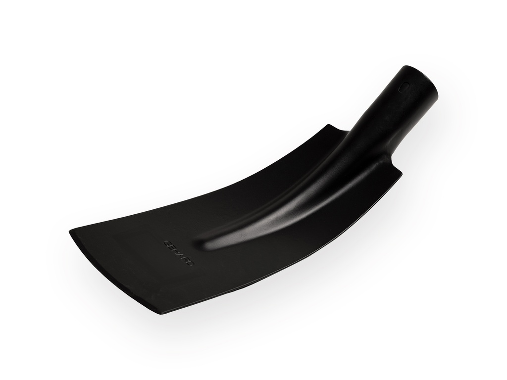 [780514] Kabelschaufel ATLAS 10 cm 3/4 schwarz, Unterkante gerade, extra gehärtet, ohne Stiel