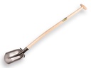 Digging shovel ATLAS 1/4 000 hardened, FLAT STEP, with ATLAS shovel handle 100 cm bent, FSC 100%