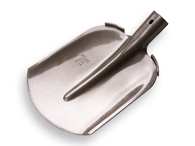 [780712] Digging shovel ATLAS 1/4 000 hardened, lacquered, FLAT STEP, without handle