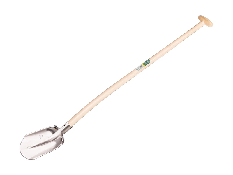 [780860] Digging shovel ATLAS DIAMANT 1/4 000, hardened and polished, FLAT STEP, with ATLAS shovel handle 110 cm bent, FSC 100%