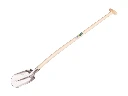 Digging shovel ATLAS DIAMANT 1/4 000, hardened and polished, FLAT STEP, with ATLAS shovel handle 110 cm bent, FSC 100%