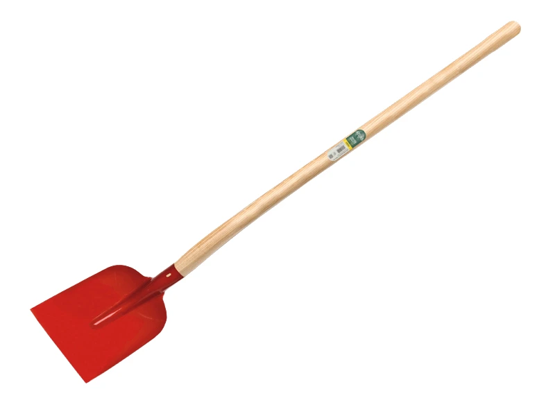 Betonschop ATLAS 1/2 0 rood, extra gehard, met ATLAS batsesteel 130 cm gebogen, FSC 100%