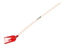 Concrete Shovel ATLAS 1/2 0 red, extra hardened, with shovel handle 130 cm bent