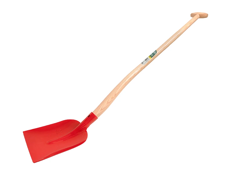 [780971] Betonschaufel ATLAS 1/2 0 rot, extra gehärtet, mit ATLAS Schwanenhals-Schaufelstiel 110 cm doppelt gebogen