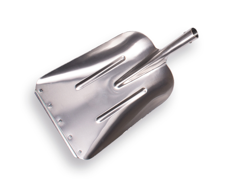 [790125] Grain shovel ATLAS Swedish model, aluminium with wear strip, 33 x 43 cm, without handle