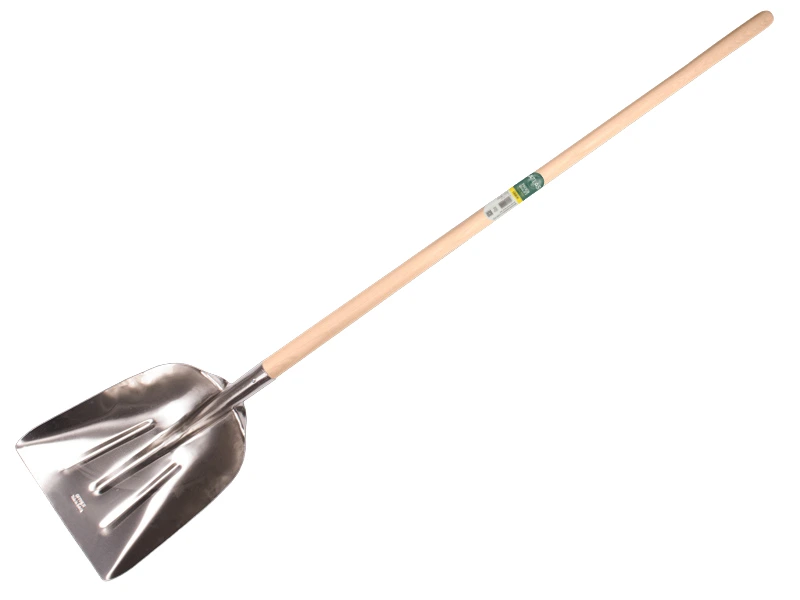 [790128] Pelle à grain OFFNER aluminium sans lame d’usure, avec manche de pelle ATLAS 130 cm, FSC 100%