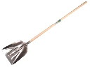 Grain shovel OFFNER aluminium without wear strip, with ATLAS shovel handle 130 cm, FSC 100%