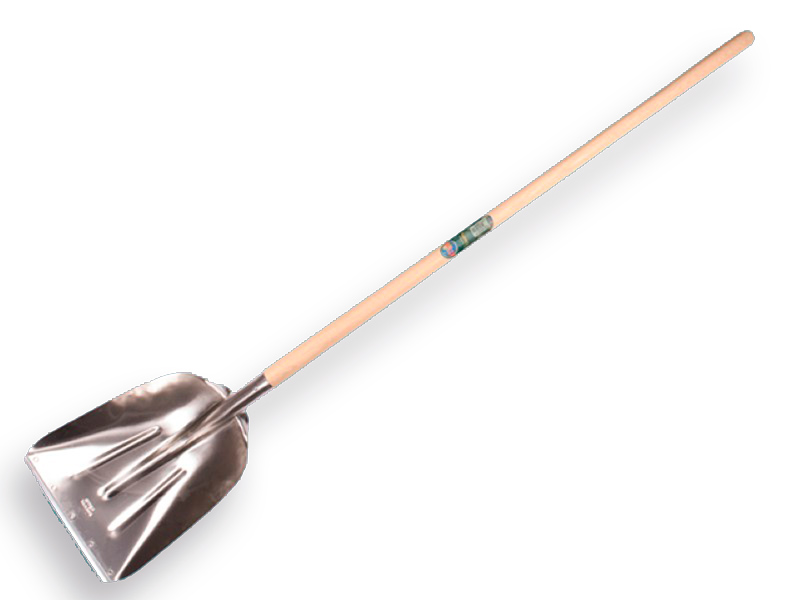 [790130] Graanschop OFFNER aluminium met strip en ATLAS batsesteel 130 cm, FSC 100%